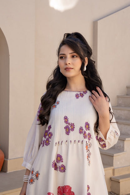 Pure Cotton Kurta Pant Set for Women with Elegant Detailing – Daily Wear Comfort Series