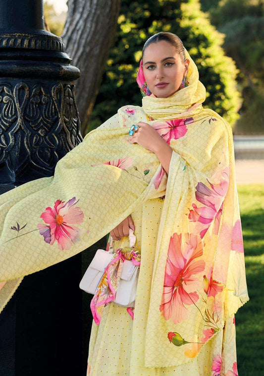 Pure Cotton Anarkali Kurti Pant Set with Digital Print Dupatta – Pakistani Style Women’s Ethnic Wear