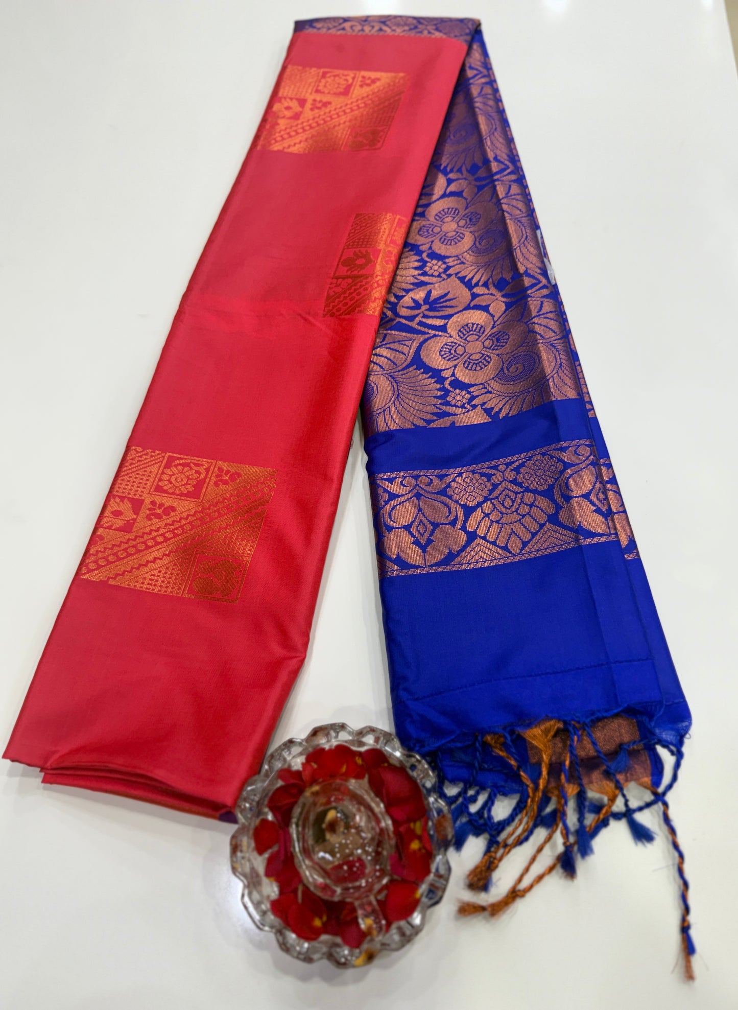 Kanchi Soft Silk Saree with Zari Weaving and Traditional Motifs – Wedding and Festive Wear