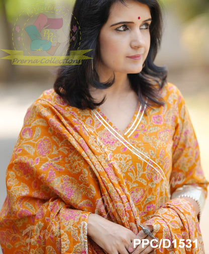 Gotta Work Anarkali Dress for Women – Elegant Ethnic Wear – Sizes 36 to 44 – Fully Stitched