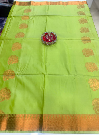 Soft Silk Sarees with Zari Work and Contrast Borders for Women – Festive and Traditional Wear