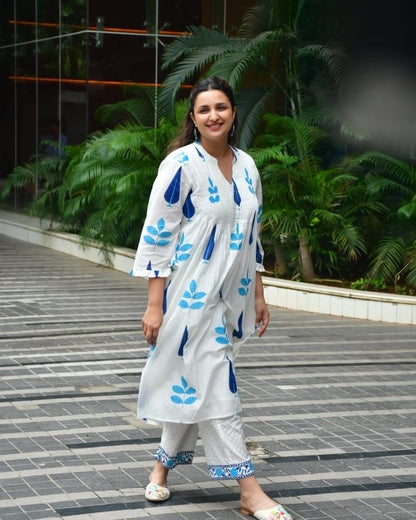 Cotton Kurti Pant Set for Women with Lining – Celebrity-Inspired Comfort Wear