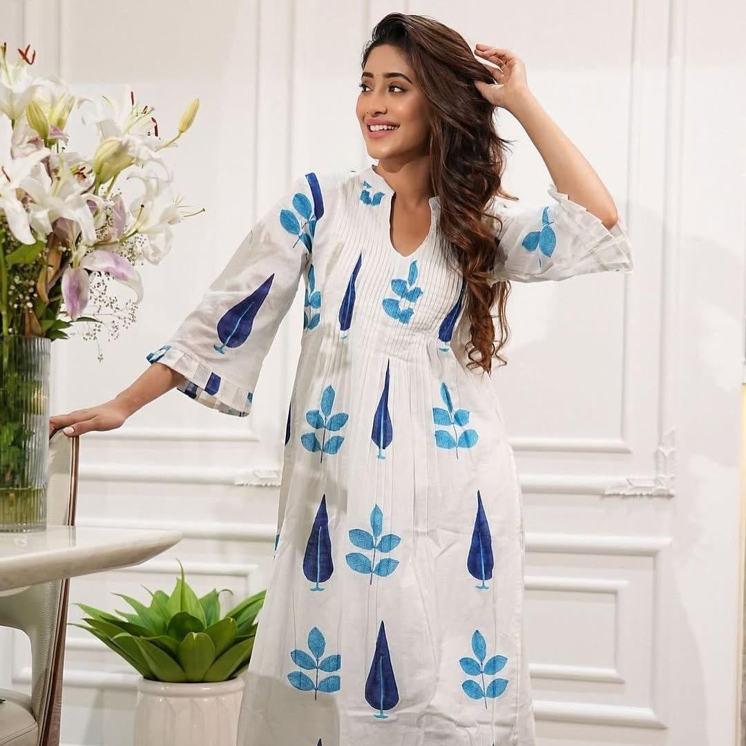 Cotton Kurti Pant Set for Women with Lining – Celebrity-Inspired Comfort Wear