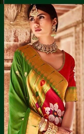 Organza Tissue Silk Saree with Embroidery or Swarovski Work and Designer Blouse