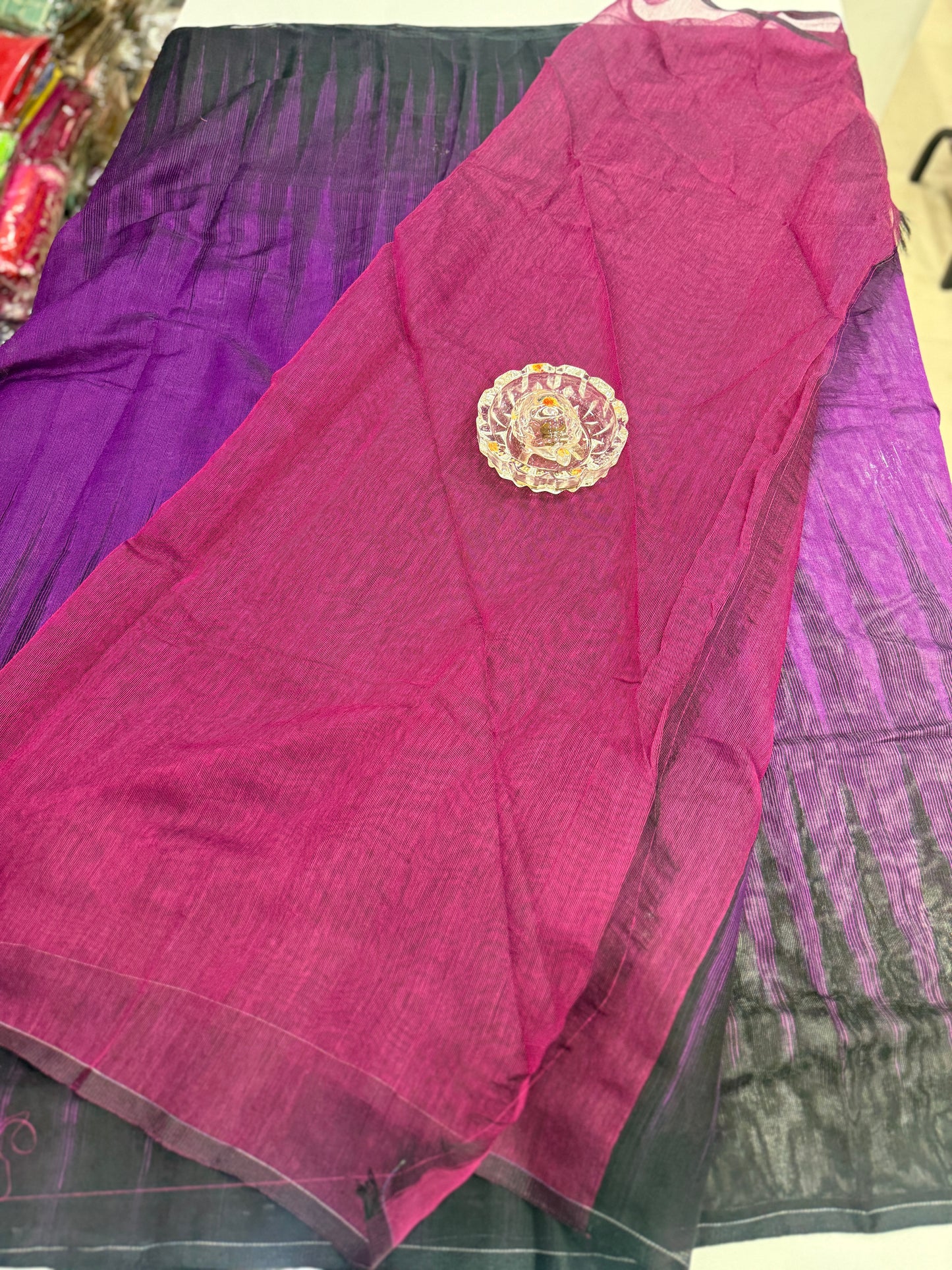 Ikat Kotki Cotton Silk Saree for Women with Matching Blouse Piece – Handwoven Traditional Design