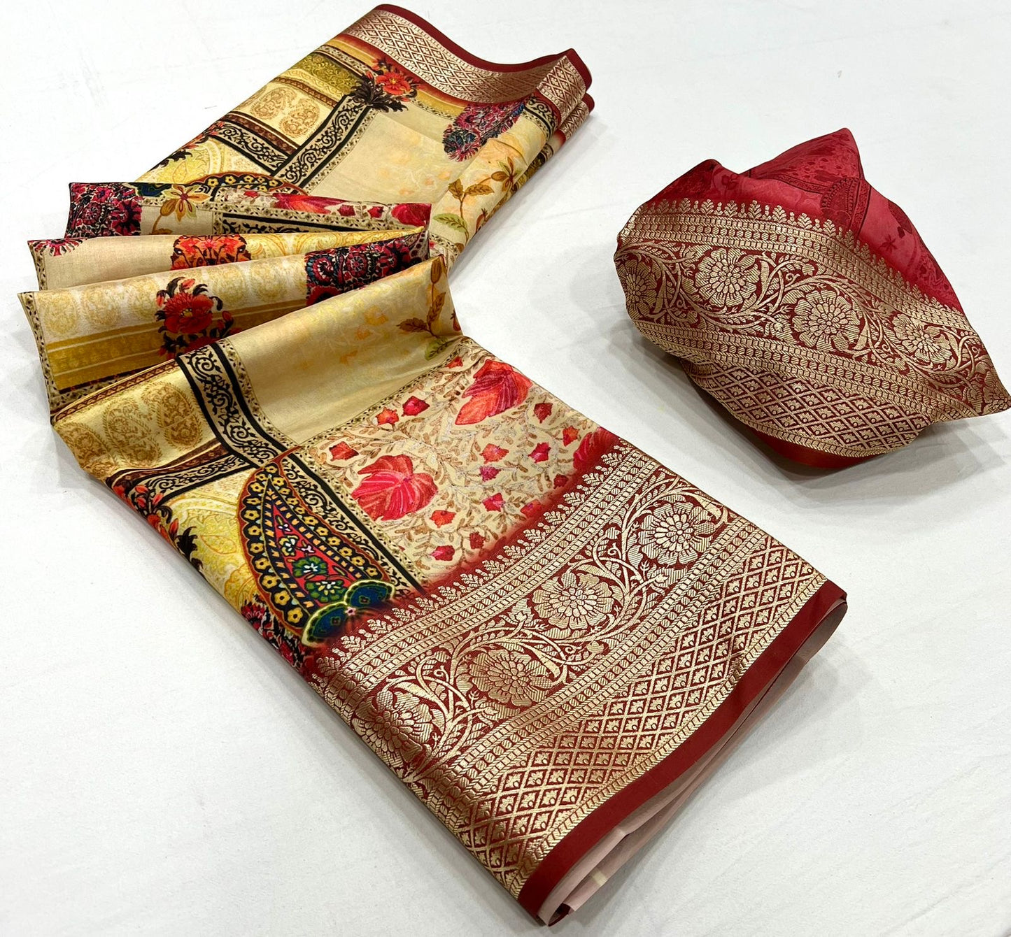 Dola Viscose Silk Saree with Exquisite Printed Design – Elegant Festive Wear for Women