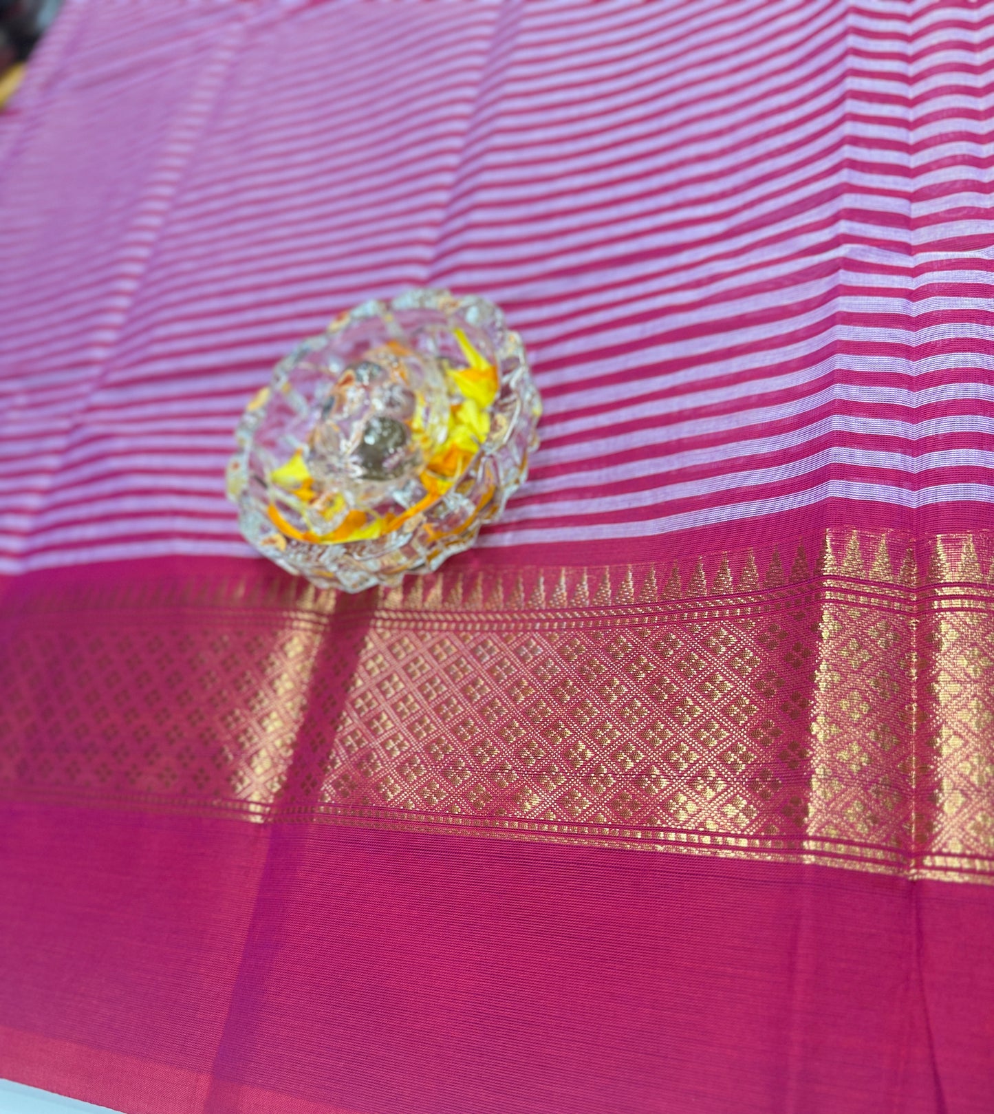 Chettinad Pure Cotton Saree with Zari Border – 80 Count, 20 Colours, 5.5m Length