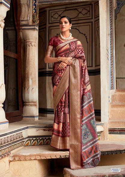 Dola Viscose Silk Saree with Exquisite Printed Design – Elegant Festive Wear for Women