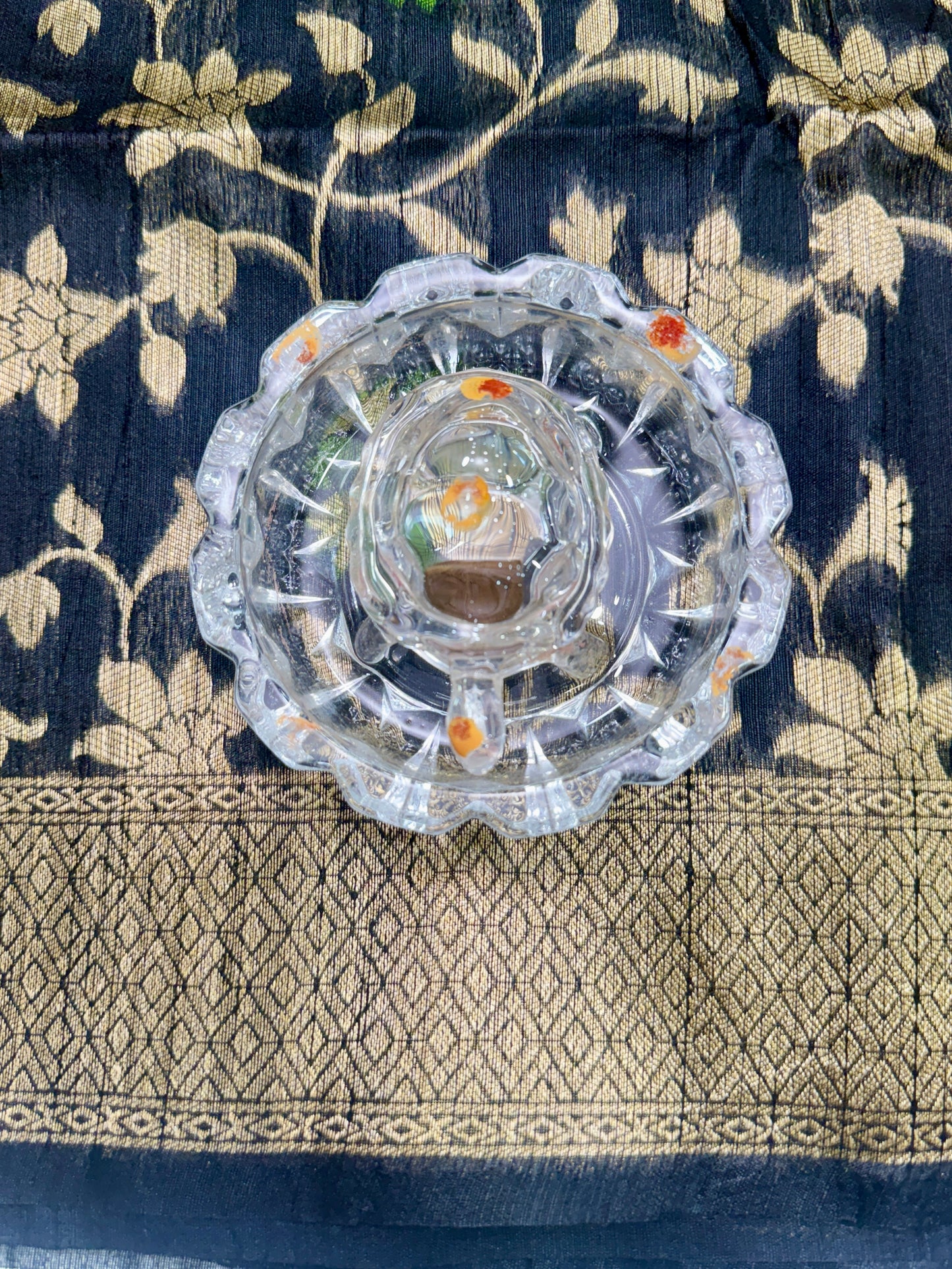 Semi Raw Silk Saree with Temple Border and Blouse – Handwoven Style Festive Wear