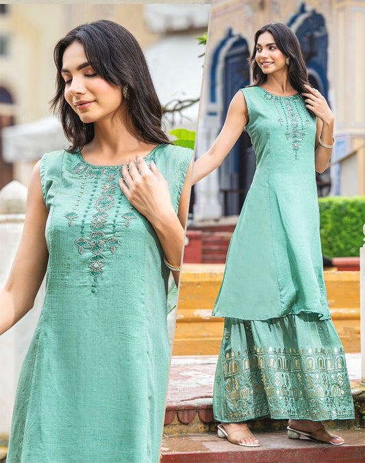 Women’s Premium Long Gown Dress – One-Piece Ethnic Wear(Sizes L, XL)