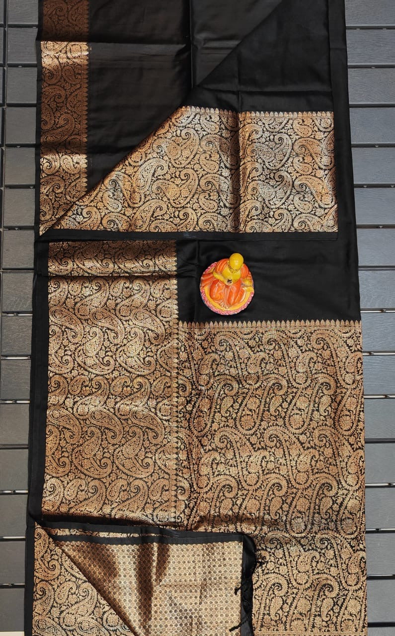 Pure Muga Cotton Mohapar Saree with Brocade Blouse Piece for Women – Soft Draping Fabric