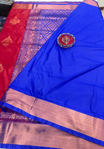Kanchi Soft Silk Saree with Zari Weaving and Traditional Motifs – Wedding and Festive Wear