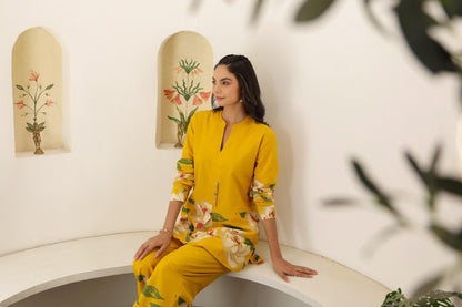 Cotton Cambric Co-Ord Set with Relaxed Fit and Premium Finish – Smart Casual Wear for Women (Sizes 38 to 46)