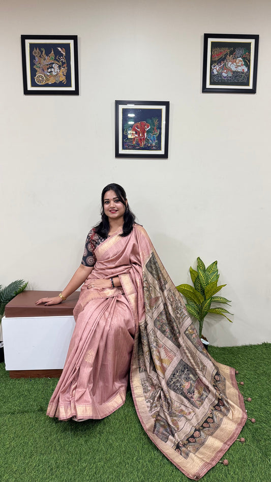 patola silk saree with designer and foil print – smooth ethnic wear for women