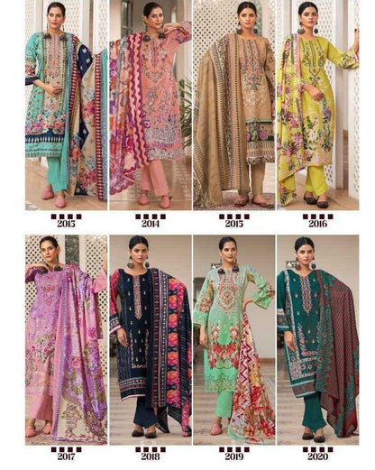 Unstitched Cotton Suit Material with Self Embroidery, Printed Cotton Bottom and Digital Print Dupatta