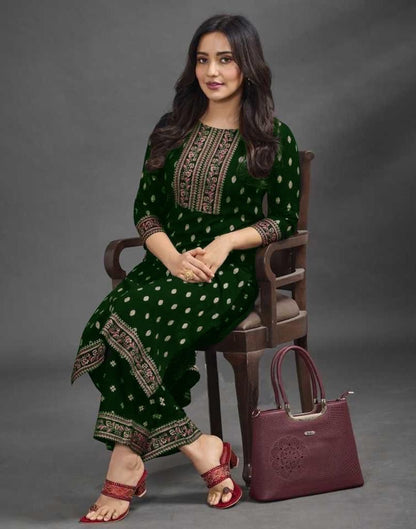 Heavy Rayon Long Kurti with Palazzo Set for Women – Comfort Fit, M to XL Sizes