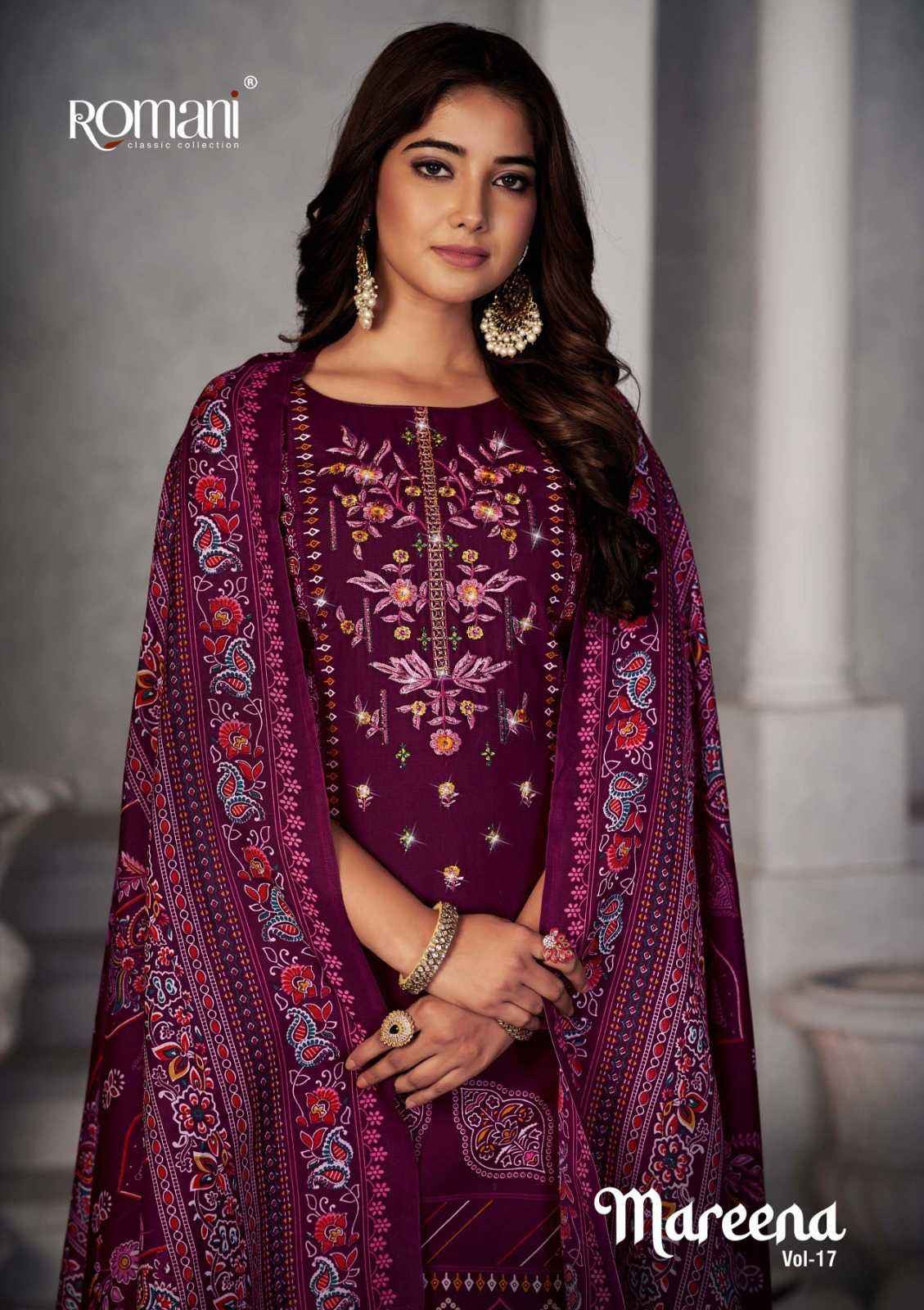 Soft Cotton Embroidered Suit Set with Swarovski Work and Mal Mal Dupatta for Women