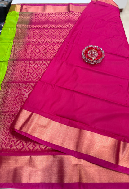 Kanchi Soft Silk Saree with Zari Weaving and Traditional Motifs – Wedding and Festive Wear