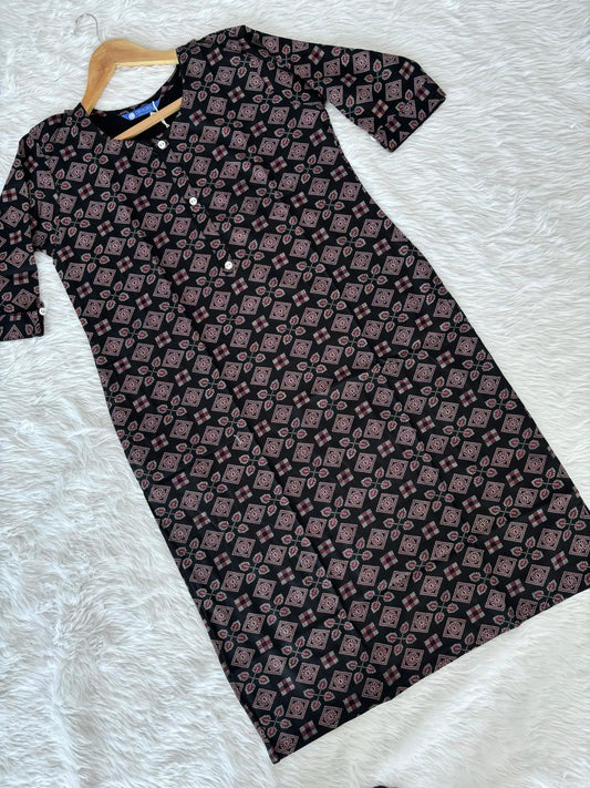 Liva Heavy Rayon Kurti for Women with 3/4th Sleeves – M to XXL