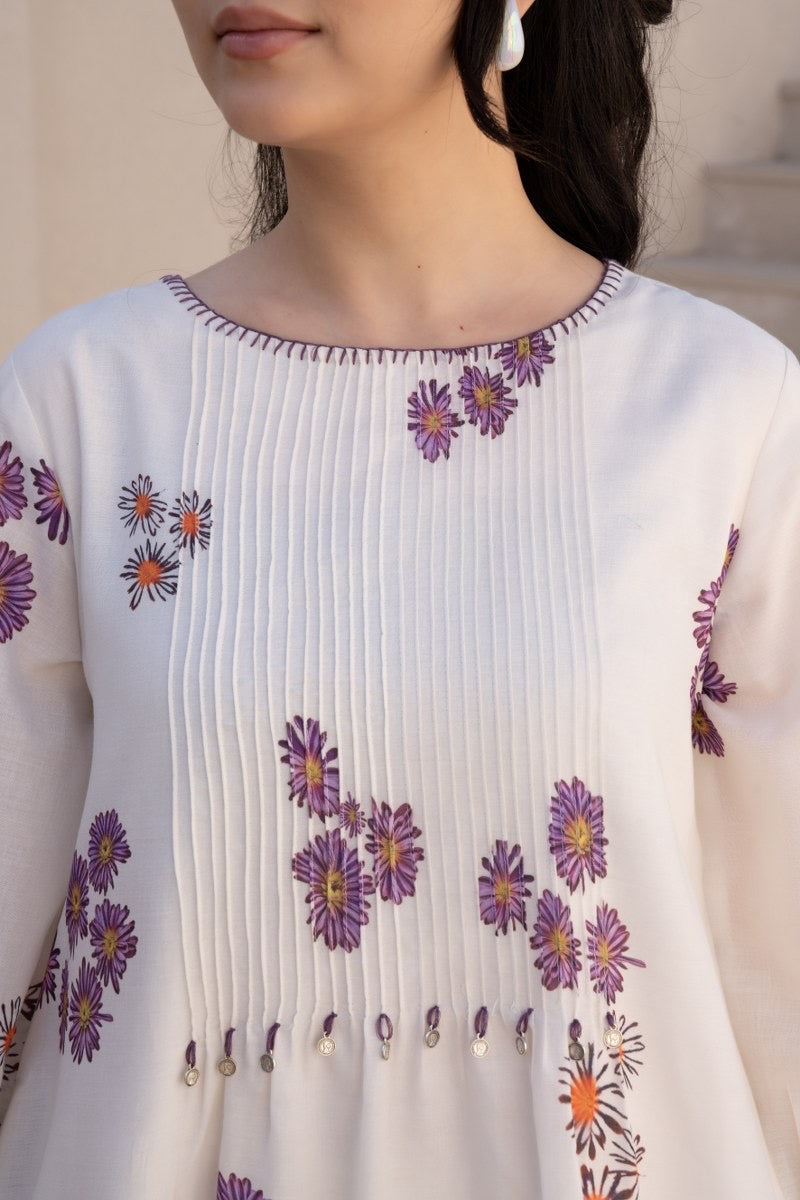 Pure Cotton Kurta Pant Set for Women with Elegant Detailing – Daily Wear Comfort Series