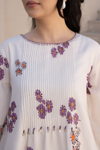 Pure Cotton Kurta Pant Set for Women with Elegant Detailing – Daily Wear Comfort Series