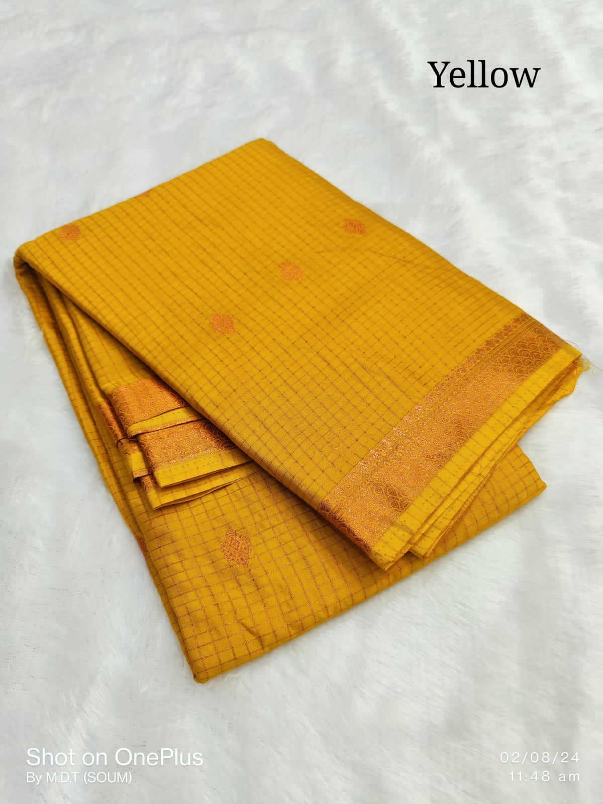 Mangalagiri Semi Pattu Saree with Blouse Piece for Women
