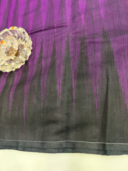 Ikat Kotki Cotton Silk Saree for Women with Matching Blouse Piece – Handwoven Traditional Design