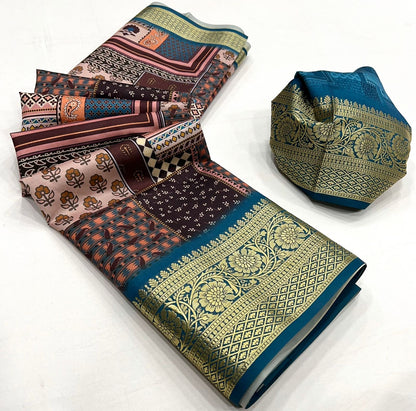 Dola Viscose Silk Saree with Exquisite Printed Design – Elegant Festive Wear for Women
