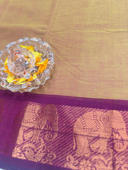 Chettinad Pure Cotton Saree with Zari Border – 80 Count, 20 Colours, 5.5m Length