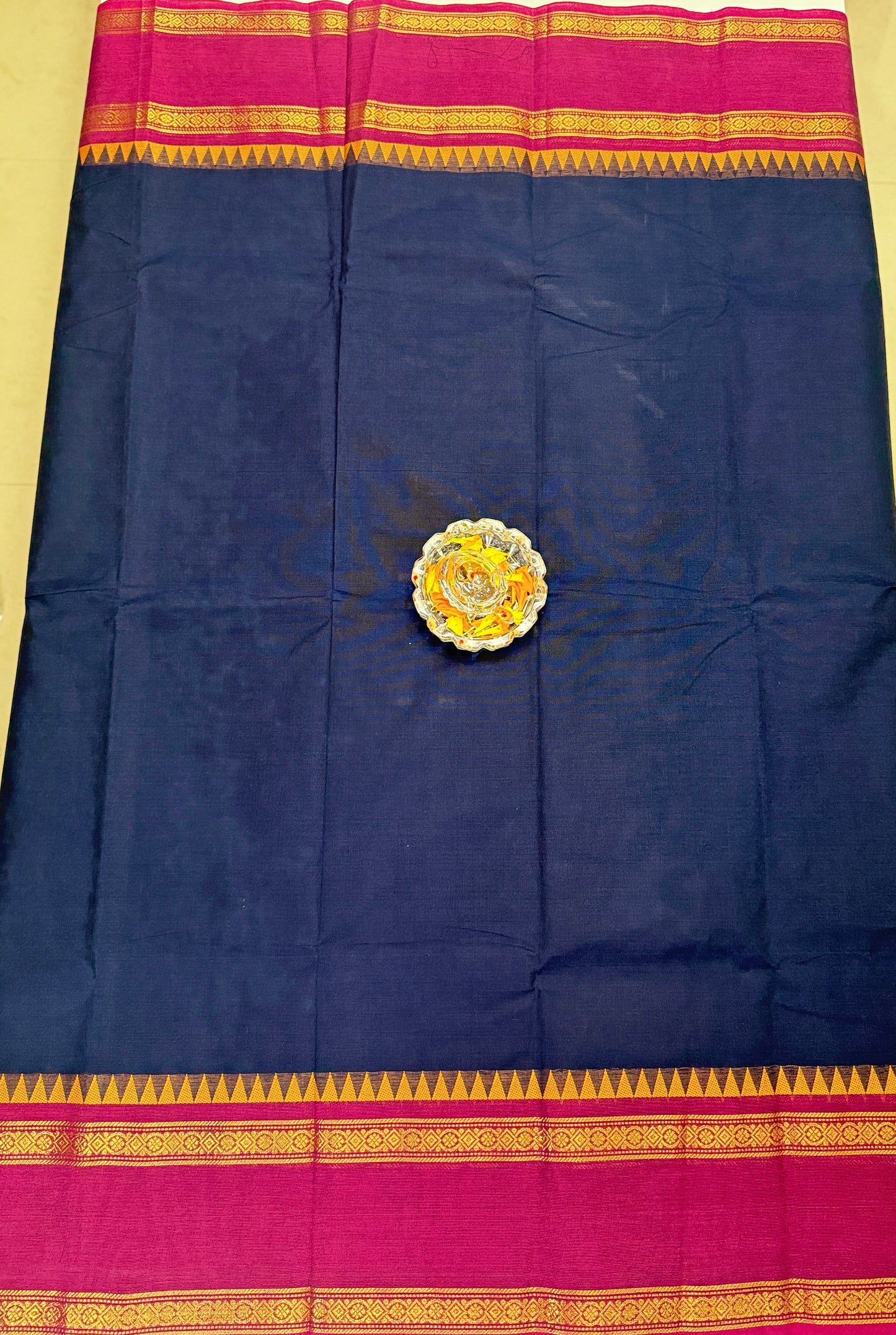 Chettinad Pure Cotton Saree with Zari Border – 80 Count, 20 Colours, 5.5m Length