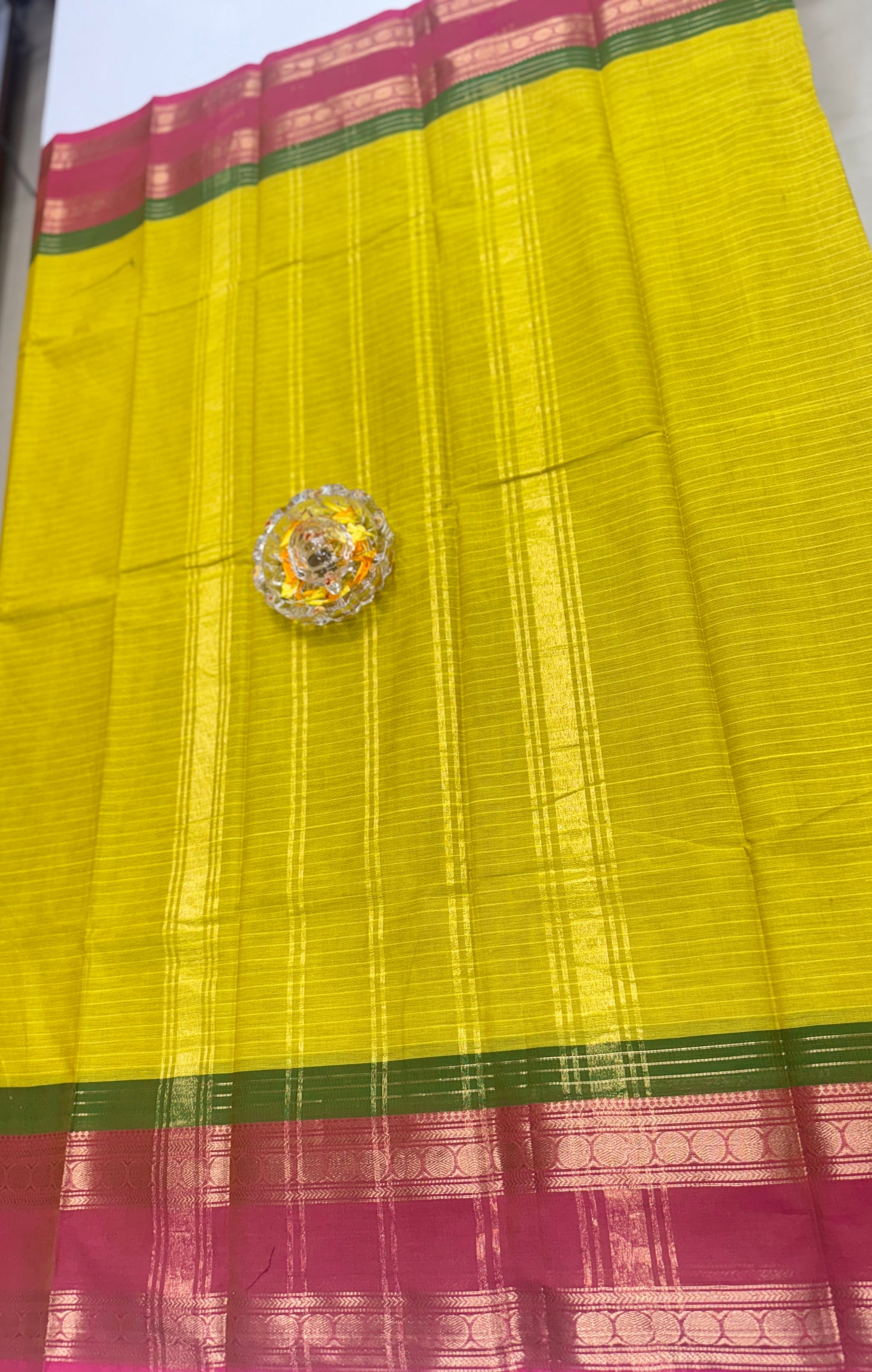 Chettinad Pure Cotton Saree with Zari Border – 80 Count, 20 Colours, 5.5m Length