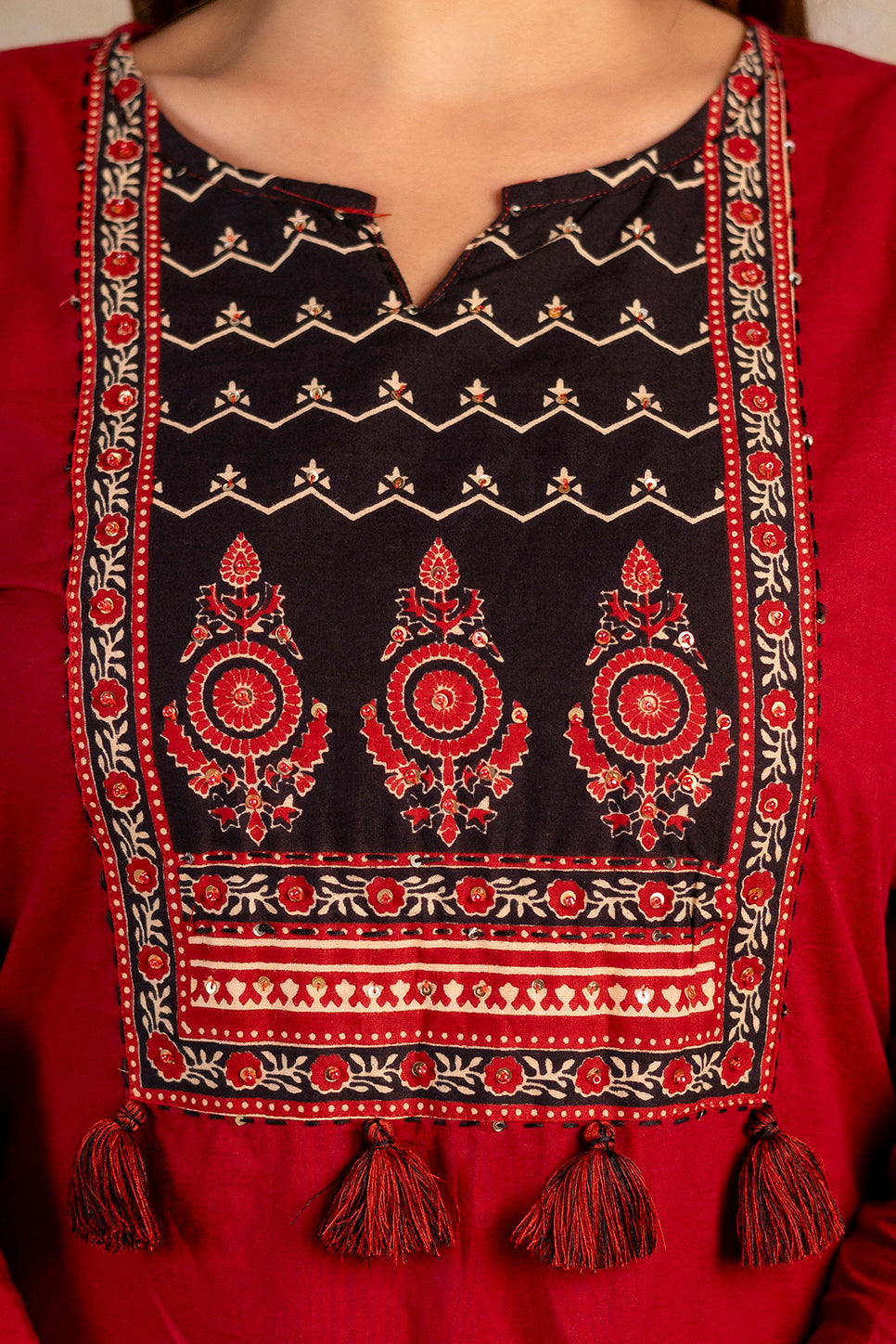 Pure Cotton Printed Kurti Pant Dupatta Set for Women