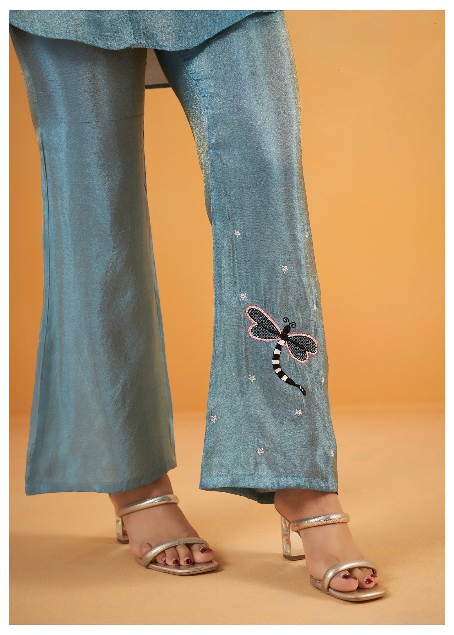 Women's Viscose Silk Co-ord Set with Elegant Work