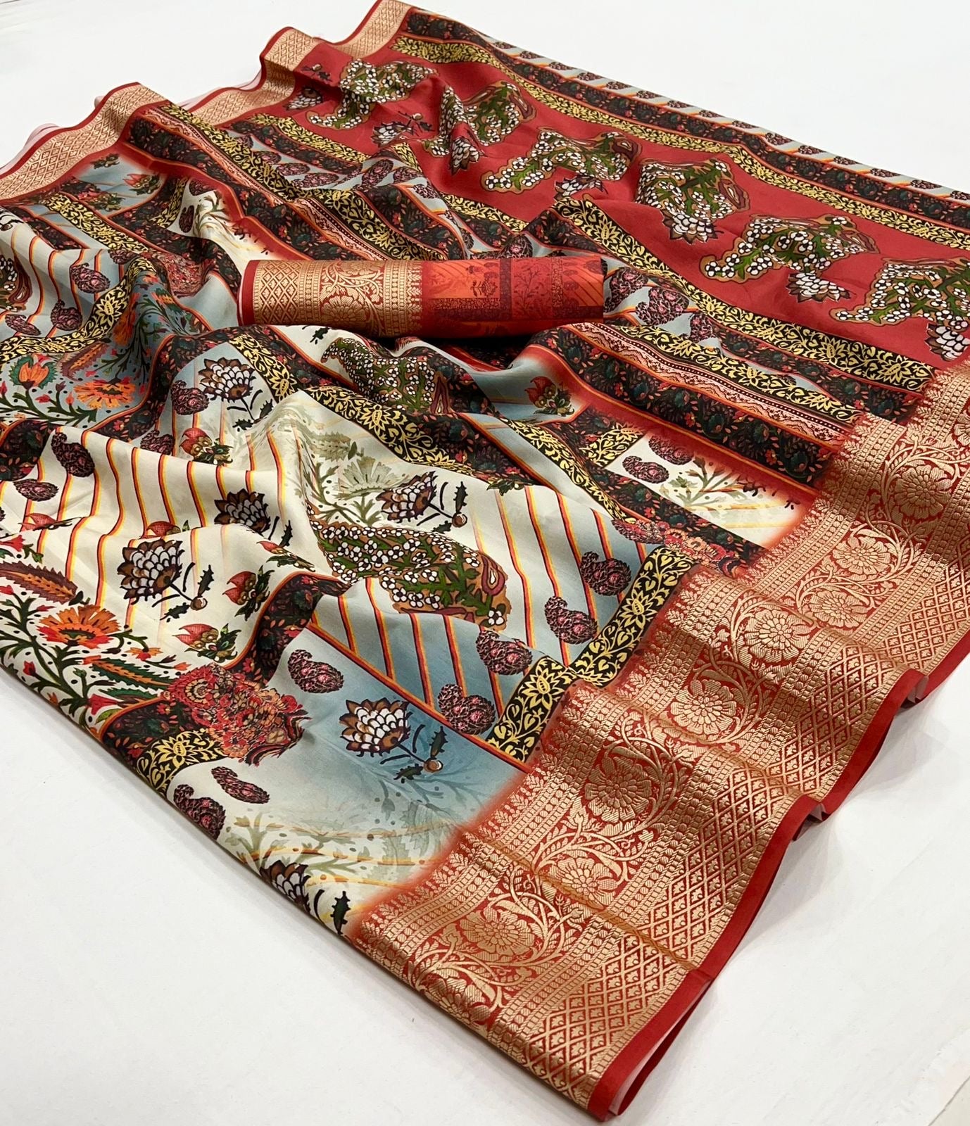 Dola Viscose Silk Saree with Exquisite Printed Design – Elegant Festive Wear for Women