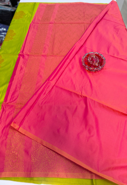 Soft Silk Sarees with Zari Work and Contrast Borders for Women – Festive and Traditional Wear