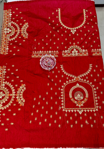 Pure Dola silk saree with position weaving and embroidered blouse – premium ethnic wear for weddings and festive occasions