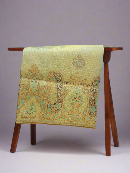 Borderless Kanchipuram Handloom Silk Saree with 2 Gram gold Zari Weaving – Bridal & Festive Wear