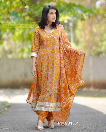 Gotta Work Anarkali Dress for Women – Elegant Ethnic Wear – Sizes 36 to 44 – Fully Stitched