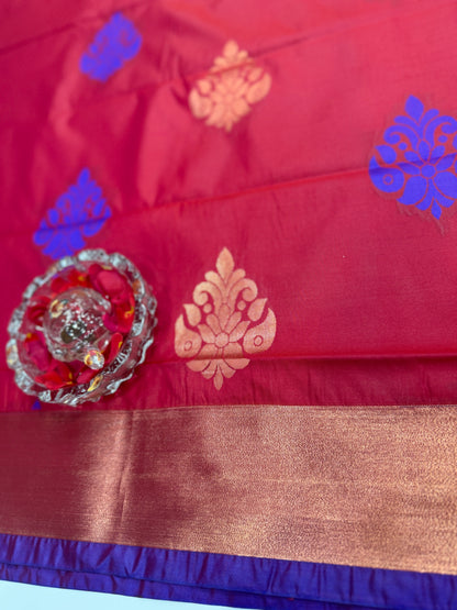Kanchi Soft Silk Saree with Zari Weaving and Traditional Motifs – Wedding and Festive Wear