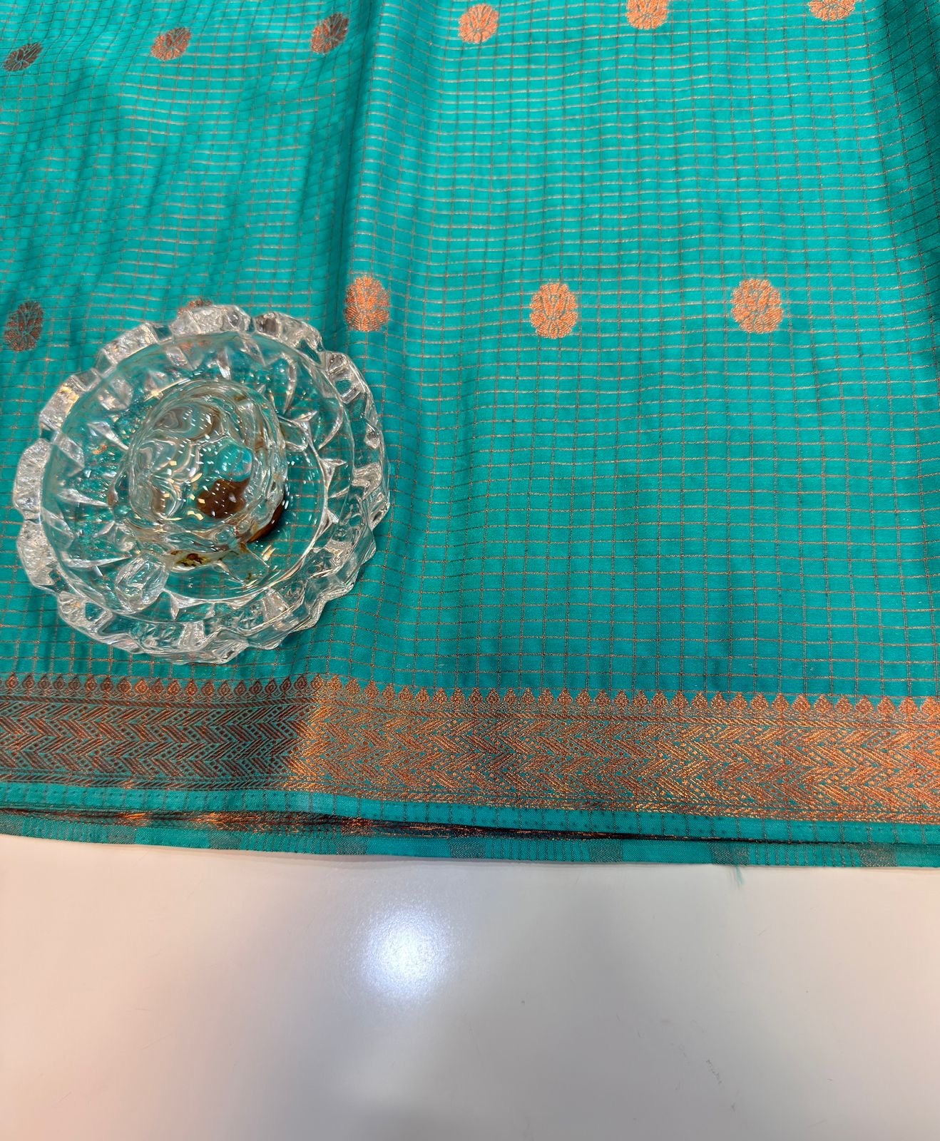 Mangalagiri Semi Pattu Saree with Blouse Piece for Women