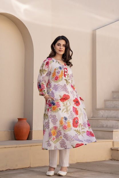 Mul Cotton Kurta Pant Set for Women – Soft Summer Wear in Breathable Fabric