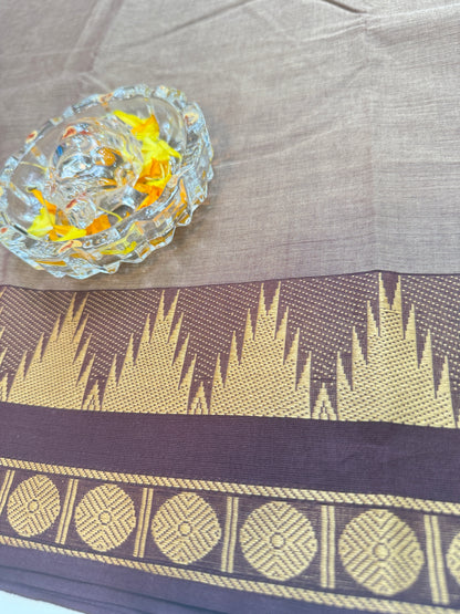 Chettinad Pure Cotton Saree with Zari Border – 80 Count, 20 Colours, 5.5m Length