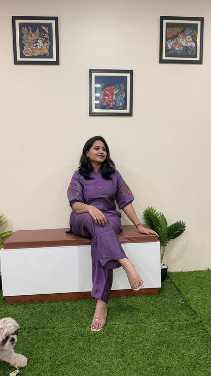 Women's Vatican Silk Co-ord Set in Rich Color Combinations – Sizes L to 3XL