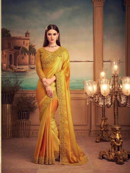 fancy fabric saree with elegant finish – premium ethnic wear for women