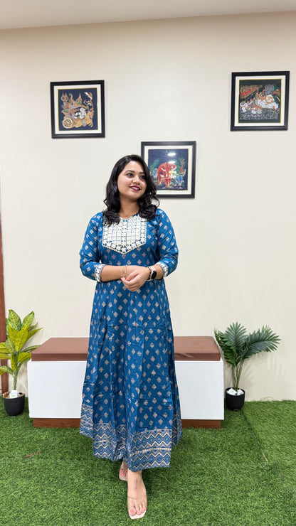 Sapphire Skyline Long Premium Gown