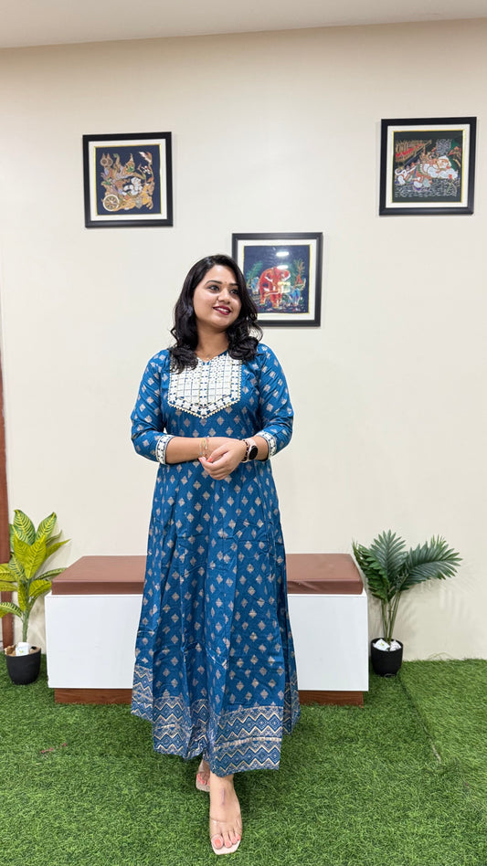 Sapphire Skyline Long Premium Gown