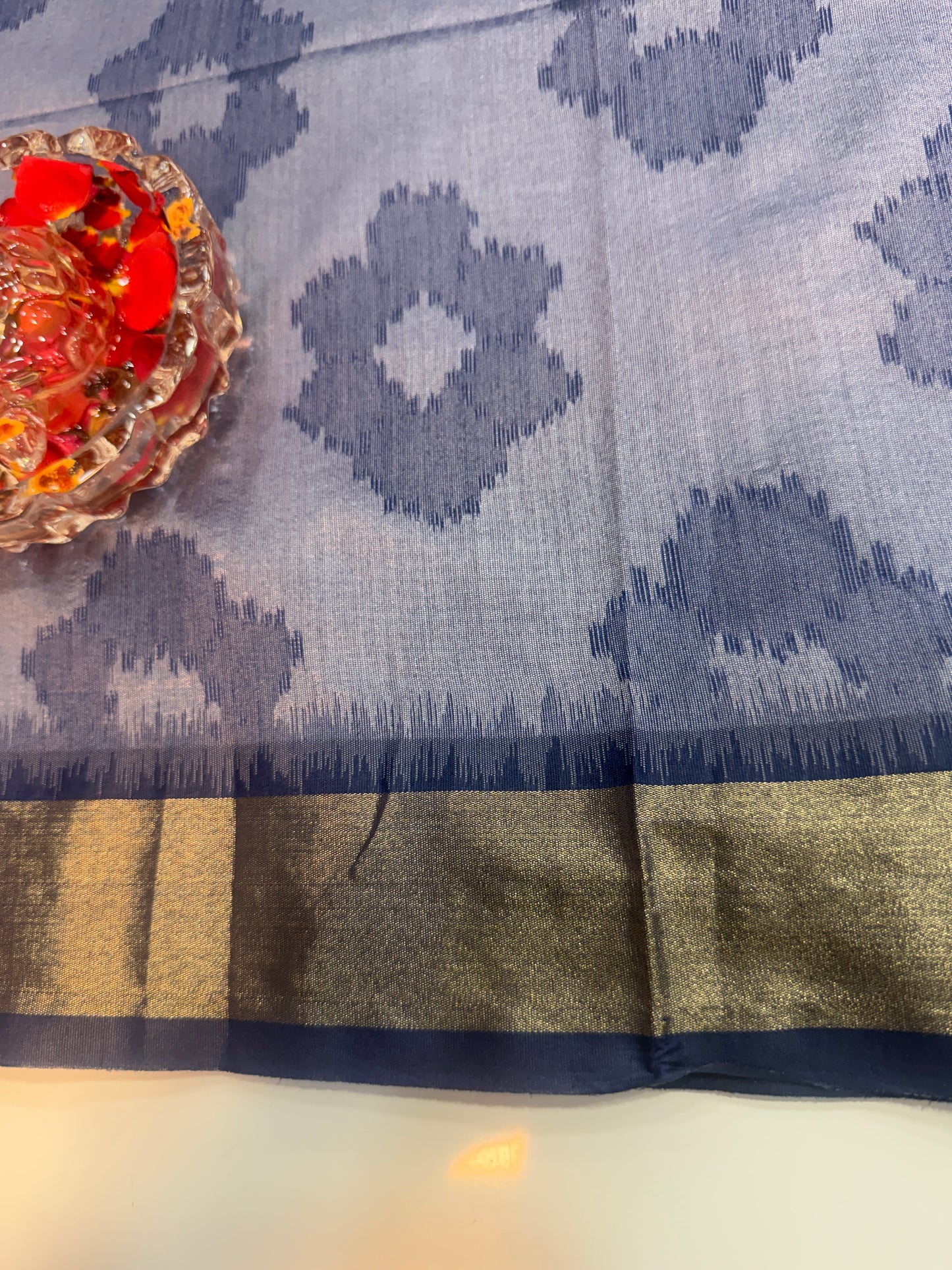 Women’s woven saree with butta motifs, contrast pallu border and tassel pallu, traditional wear, multiple colors