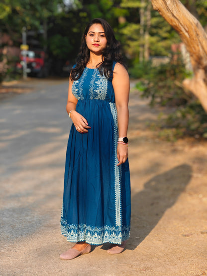 Viscose Rayon Printed Nayra Cut Flared Kurta for Women – XS to 3XL