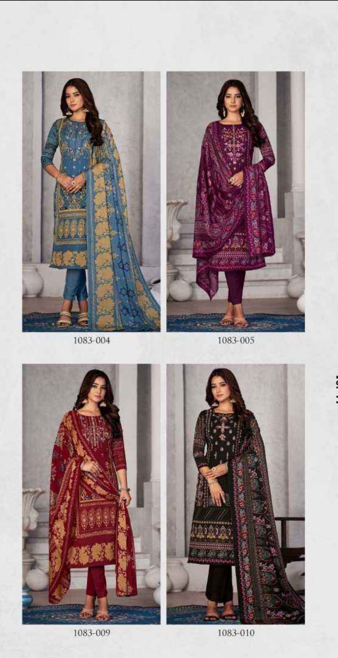 Soft Cotton Embroidered Suit Set with Swarovski Work and Mal Mal Dupatta for Women