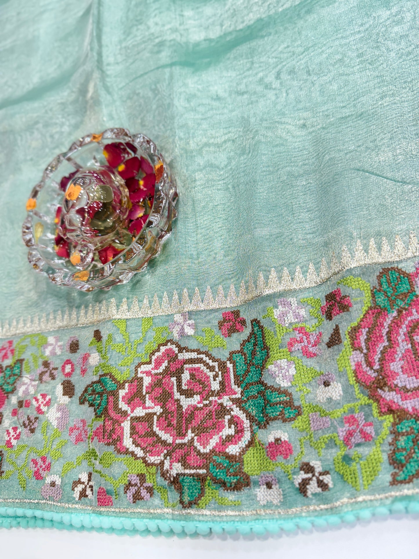 Pure Tissue Paithani Saree with Meenakari Zari Weaving and Silk Mark Certification